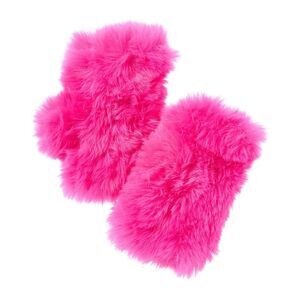 Surell Accessories Girls  Knitted Stretchy Texting Mittens, Pink